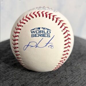 World Series Autographed Baseball by JD Martinez.